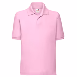 Fruit of the Loom Childrens/Kids 65/35 Plain Pique Polo Shirt - 12-13 Years, Light Pink