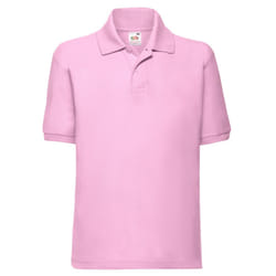 Fruit of the Loom Childrens/Kids 65/35 Plain Pique Polo Shirt - 12-13 Years, Light Pink