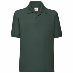Fruit of the Loom Childrens/Kids 65/35 Plain Pique Polo Shirt - 7-8 Years, Bottle Green