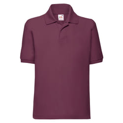 Fruit of the Loom Childrens/Kids 65/35 Plain Pique Polo Shirt - 12-13 Years, Burgundy