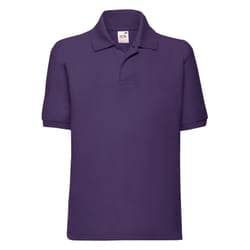 Fruit of the Loom Childrens/Kids 65/35 Plain Pique Polo Shirt - 12-13 Years, Purple