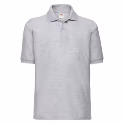 Fruit of the Loom Childrens/Kids 65/35 Plain Pique Polo Shirt - 12-13 Years, Heather Grey