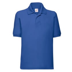 Fruit of the Loom Childrens/Kids 65/35 Plain Pique Polo Shirt - 12-13 Years, Royal Blue