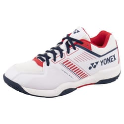 Yonex Mens Strider Flow 2024 Badminton Shoes - 8 UK, White/Red