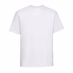 Russell Mens Classic Combed Cotton Heavyweight T-Shirt - L, White