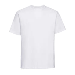Russell Mens Classic Combed Cotton Heavyweight T-Shirt - L, White