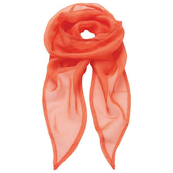 Premier Unisex Adult Colours Chiffon Scarf - One Size, Orange