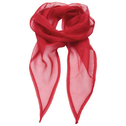 Premier Unisex Adult Colours Chiffon Scarf - One Size, Red