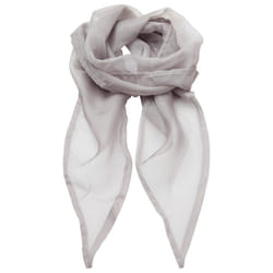 Premier Unisex Adult Colours Chiffon Scarf - One Size, Silver