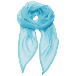 Premier Unisex Adult Colours Chiffon Scarf - One Size, Turquoise