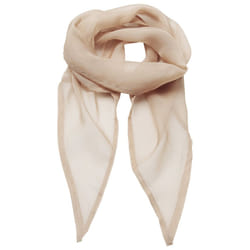 Premier Unisex Adult Colours Chiffon Scarf - One Size, Natural
