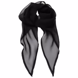 Premier Unisex Adult Colours Chiffon Scarf - One Size, Black