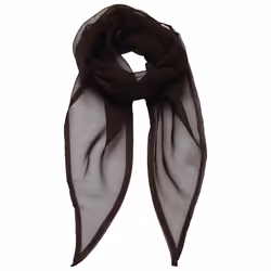 Premier Unisex Adult Colours Chiffon Scarf - One Size, Brown