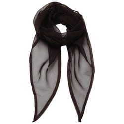 Premier Unisex Adult Colours Chiffon Scarf - One Size, Brown