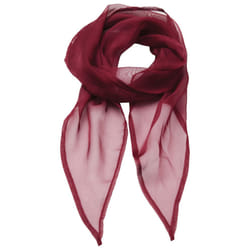 Premier Unisex Adult Colours Chiffon Scarf - One Size, Burgundy