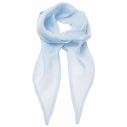 Premier Unisex Adult Colours Chiffon Scarf - One Size, Light Blue