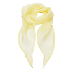 Premier Unisex Adult Colours Chiffon Scarf - One Size, Lemon