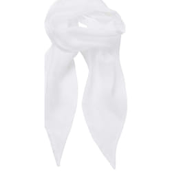 Premier Unisex Adult Colours Chiffon Scarf - One Size, White