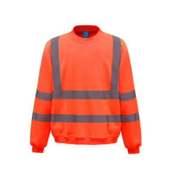 Yoko Unisex Adult Hi-Vis Sweatshirt - XL, Orange