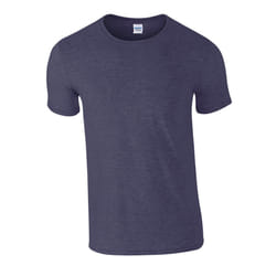 Gildan Mens Softstyle Heather T-Shirt - S, Heather Navy