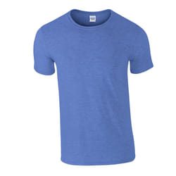 Gildan Mens Softstyle Heather T-Shirt - S, Heather Royal