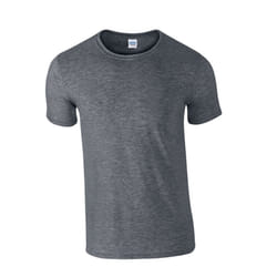 Gildan Mens Softstyle Heather T-Shirt - S, Dark Heather