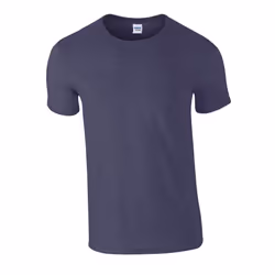 Gildan Mens Softstyle Heather T-Shirt - L, Heather Navy