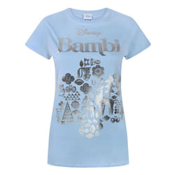 Disney Womens/Ladies Bambi Foil T-Shirt - S, Blue