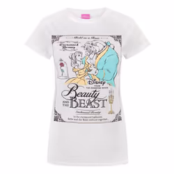 Disney Womens/Ladies Beauty And The Beast Poster T-Shirt