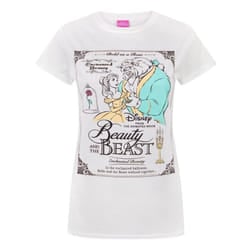 Disney Womens/Ladies Beauty And The Beast Poster T-Shirt
