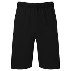 Fruit of the Loom Mens Iconic 195 Jersey Shorts - XL, Black