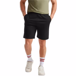 Fruit of the Loom Mens Iconic 195 Jersey Shorts - XL, Black