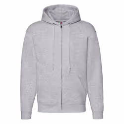 Fruit of the Loom Unisex Adult Premium Full Zip Hoodie - M, Heather Grey