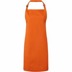 Premier Unisex Adult Colours Full Apron - One Size, Orange