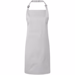 Premier Unisex Adult Colours Full Apron - One Size, Silver