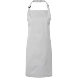 Premier Unisex Adult Colours Full Apron - One Size, Silver