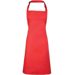 Premier Unisex Adult Colours Full Apron - One Size, Strawberry Red