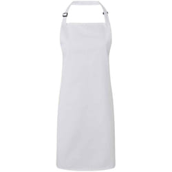 Premier Unisex Adult Colours Full Apron - One Size, White
