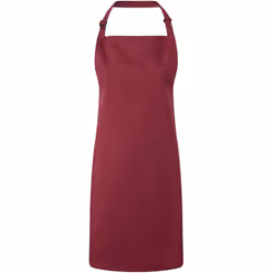 Premier Unisex Adult Colours Full Apron - One Size, Burgundy