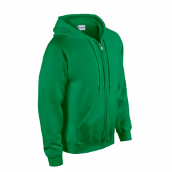 Gildan Mens Heavy Blend Full Zip Hoodie - 3XL, Irish Green