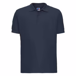 Russell Mens Ultimate Cotton Pique Polo Shirt - M, French Navy