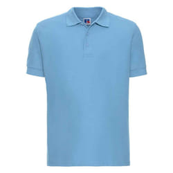 Russell Mens Ultimate Cotton Pique Polo Shirt - S, Sky Blue