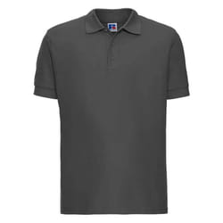 Russell Mens Ultimate Cotton Pique Polo Shirt - L, Titanium