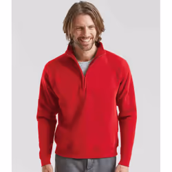 Fruit of the Loom Mens Premium Polycotton Sweatshirt - L, Red