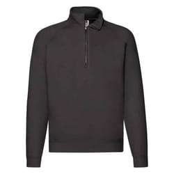 Fruit of the Loom Mens Premium Polycotton Sweatshirt - XXL, Black