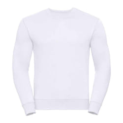 Russell Mens Authentic Sweatshirt - XL, White