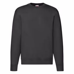 Fruit of the Loom Mens Premium Drop Shoulder Sweatshirt - L, Black