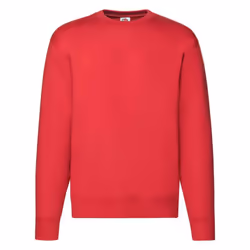 Fruit of the Loom Mens Premium Drop Shoulder Sweatshirt - XXL, Red