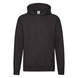 Fruit of the Loom Mens Premium Hoodie - S, Black