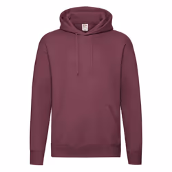 Fruit of the Loom Mens Premium Hoodie - L, Burgundy